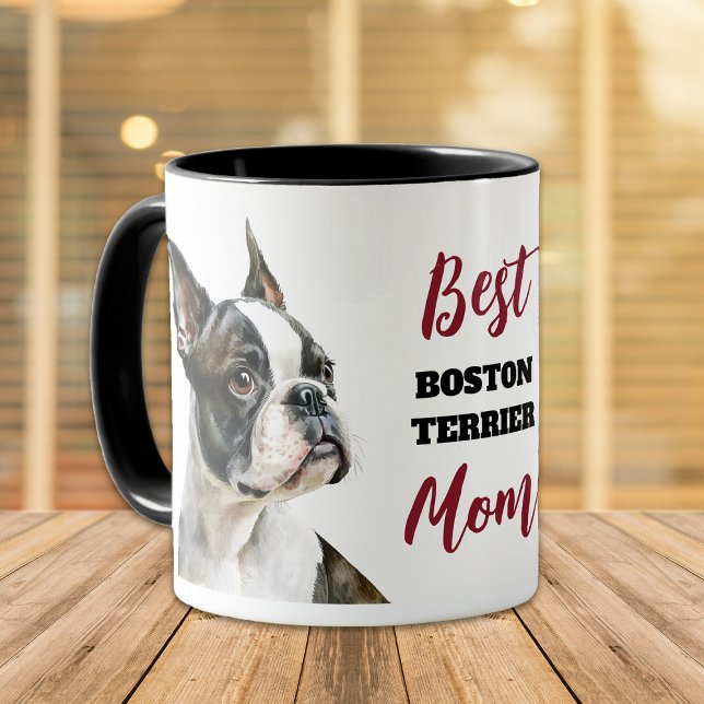 Best Boston Terrier Dog Mama Tasse (Von Creator hochgeladen)