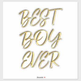 Best boy ever aufkleber