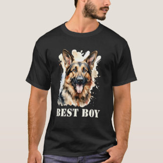 Best BOY, German Shepherd Dog Lover T-Shirt