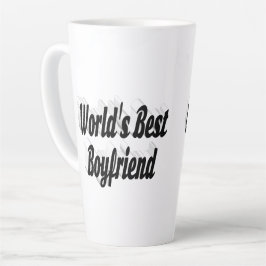 Best Boyfriend Black 3D Text Milchtasse