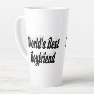 Best Boyfriend Black 3D Text Milchtasse