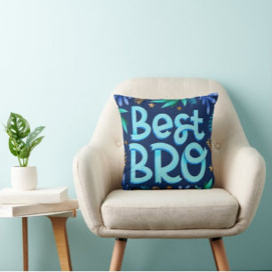 Best Bro Modern Typography lancer oreiller