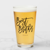 Best Brother Gift Black Script Typografy name