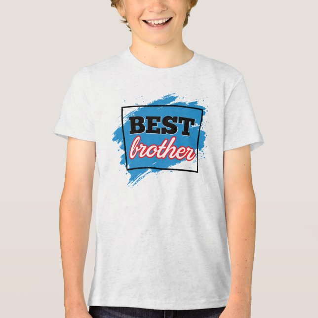 BEST brother  Tri-Blend Shirt (Vorderseite)