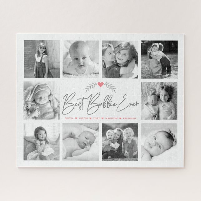 Best Bubbie je Script 10 Foto Collage Modern (Horizontal)