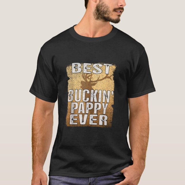 Best Buckin Pappy Ever Shirt Hirschjagd Bucking (Vorderseite)
