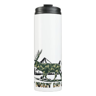 Best Buckin' Vater Ever - Camouflage Dei in Wald Thermosbecher