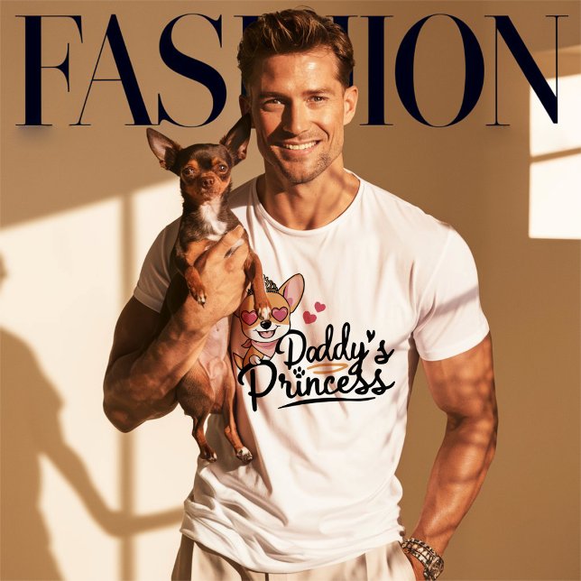 Best Buddy BorderCollie T-Shirt (Daddy´s princess chihuahua funny cute gift )