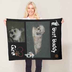 Best Buddy Dog Shih Tzu Fleece Blanket