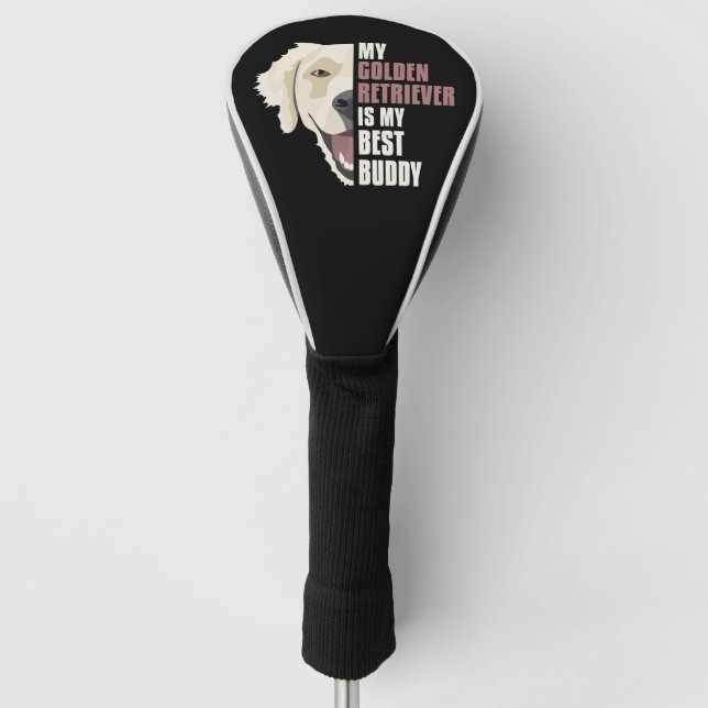 Best Buddy, Golden Retriever Golf Headcover (Vorderseite)