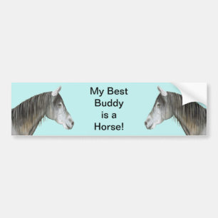 Best Buddy Horse Bumper Sticker Autoaufkleber