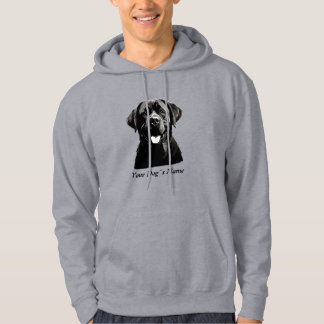 Best Buddy Labrador Retriever B&W Silohuette Hoodie