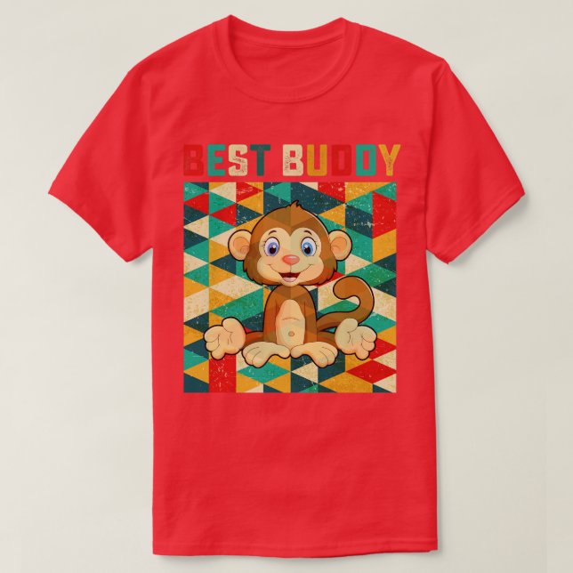 Best Buddy Monkey T-Shirt (Design vorne)