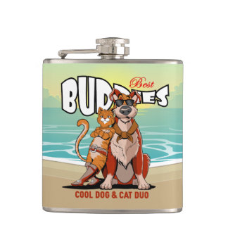 Best Buddy | Vinyl Wrapped Flask Flachmann