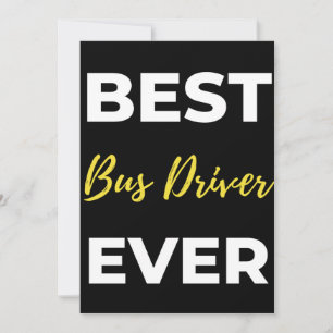 Best Bus Driver Ever Dankeskarte