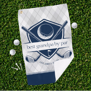 Best by Par Geschenk für Vater, Opa Step Vater Golfhandtuch