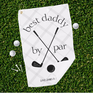 Best by Par Geschenk für Vater, Opa Step Vater Golfhandtuch