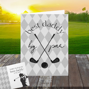 Best By Par Personalisiertes Argyle-Golf-Faltgesch Karte