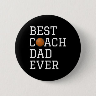 Best Bysketbyll Coach Vater je Gecoacht Fathers Gi Button