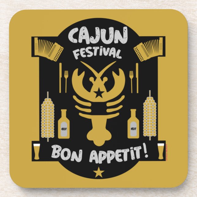 Best Cajun Cooks Getränkeuntersetzer (Vorderseite)