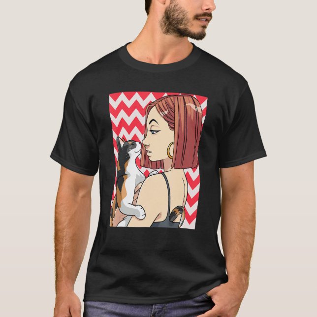 Best Calico Cat Mama Niedlich Pet Kitten Cat Lady T-Shirt (Vorderseite)