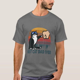 Best Cat Dad Ever Funny Cat Daddy Father Day Gift T-Shirt