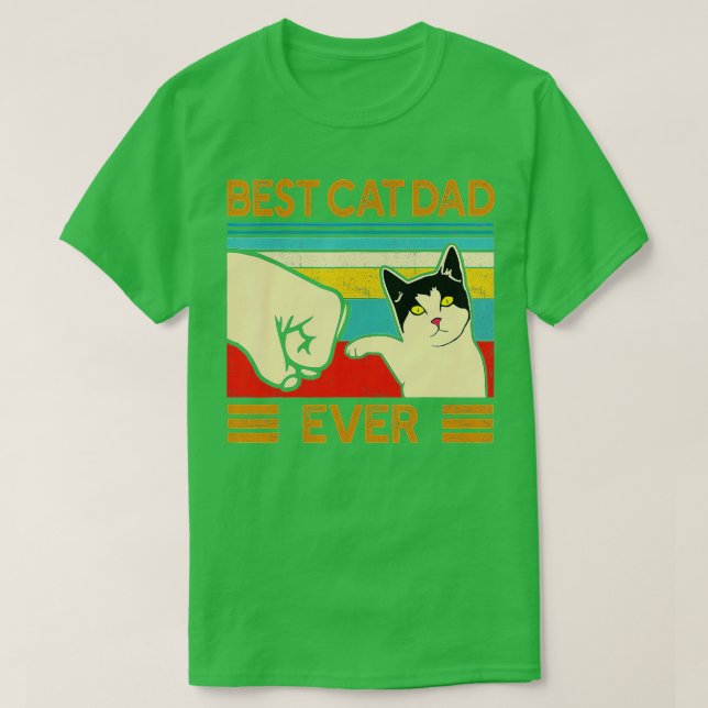 Best Cat Dad Ever Funny Cat Daddy Father Day Gift T-Shirt (Design vorne)
