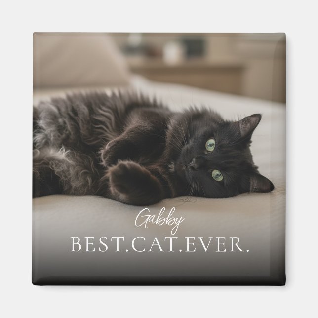 Best Cat Ever Your Pet Name And Photo  Magnet (Vorne)