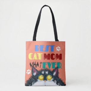 Best Cat Mama Ever grumpy Cat lustigen Cartoon Tasche