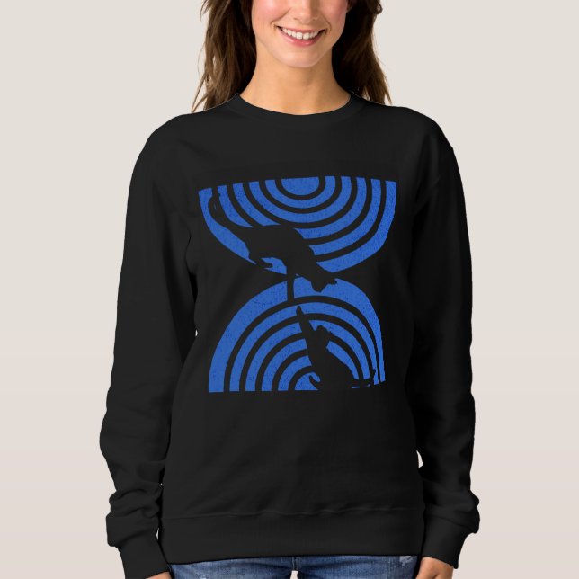 Best Cat Mom Ever  Father Cat  Retro Cat Women Sweatshirt (Vorderseite)