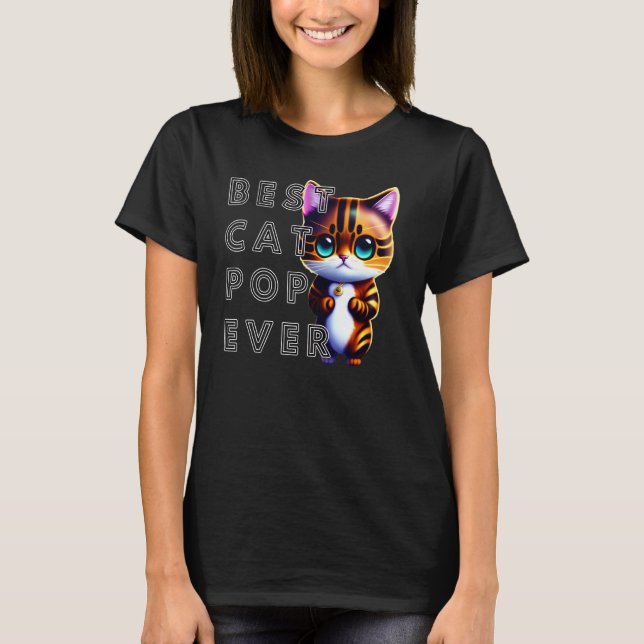 Best Cat Pop Cute Kitten T-Shirt (Vorderseite)