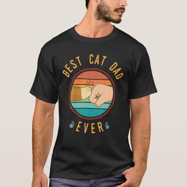 Best Cat Vater Ever - Ginger Cat Edition T-Shirt (Vorderseite)