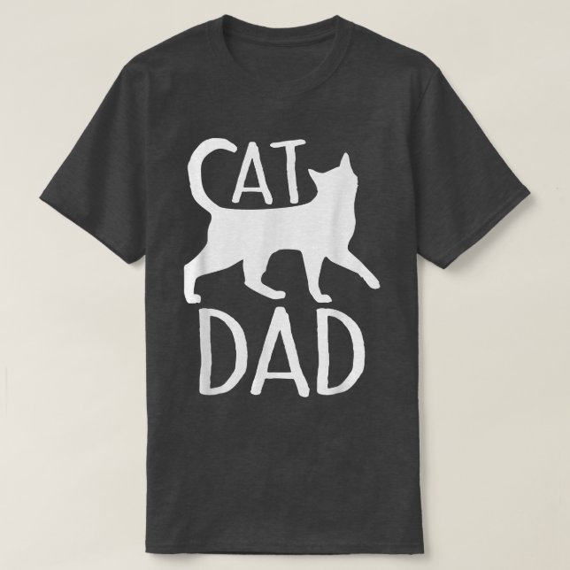 Best Cat Vater Shirt Vathers Day Kitty Daddy Papa  (Design vorne)