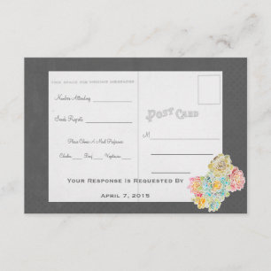 Best Chalkboard Vintage RSVP Mariage Suite de -