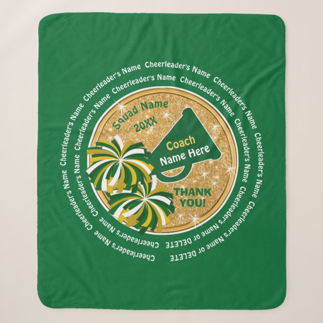 Best Cheer Coach Geschenke, ALL Cheerleader's Name Sherpadecke (Vorderseite)