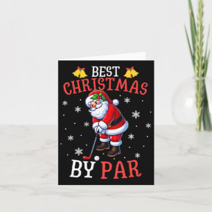 Best Christmas by Par Santa Golf Spieler Golf Golf Karte