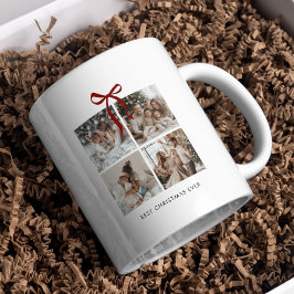 Best Christmas Ever Family Foto Collage Geschenk Kaffeetasse