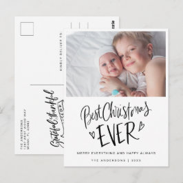 Best Christmas Ever New Baby Christmas Postkarte