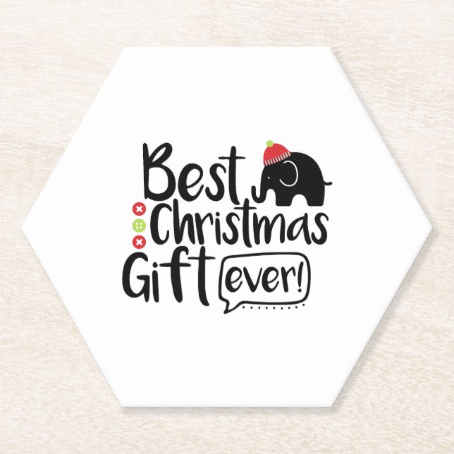 Best Christmas Gift Ever Untersetzer (Vorderseite)