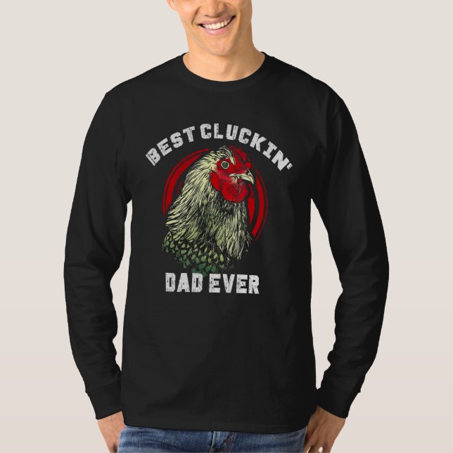Best Cluckin' Dad Ever Chicken Lover Men Boys Fath T-Shirt (Vorderseite)