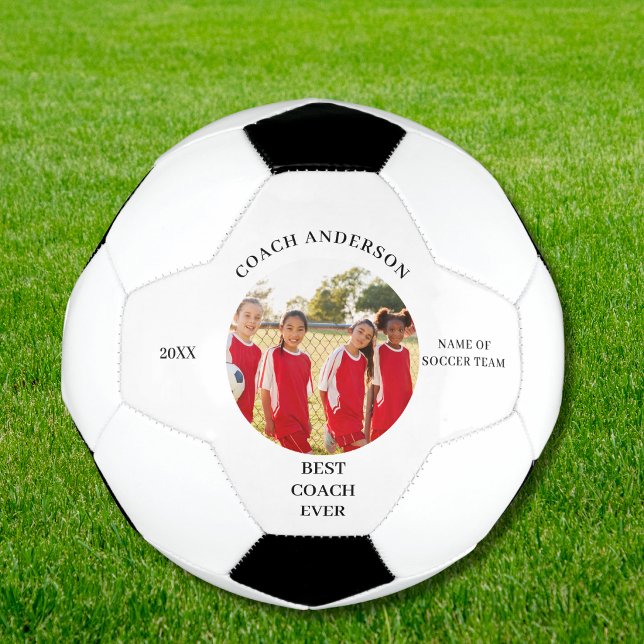 Best Coach Foto Name Fußball Ball (Von Creator hochgeladen)