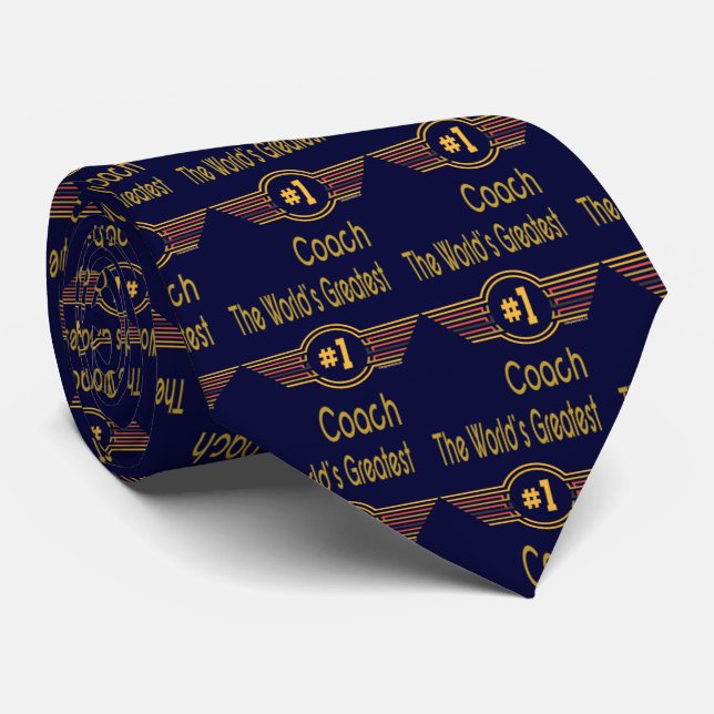 Best Coach Geschenke Krawatte (Gerollt)