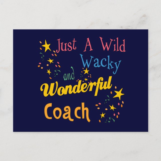 Best Coach Geschenke Postkarte (Vorderseite)