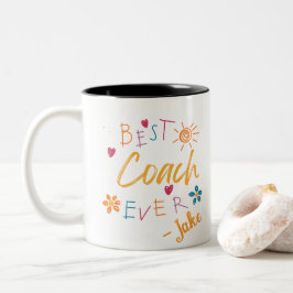 Best Coach Jeden Personalisierten Sportcoach Gesch Zweifarbige Tasse