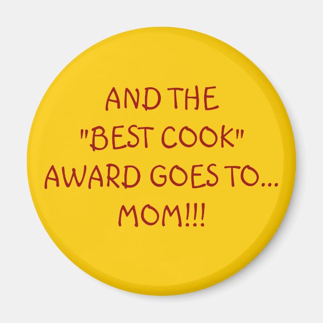 BEST COOK AWARD MAGNET (Vorne)