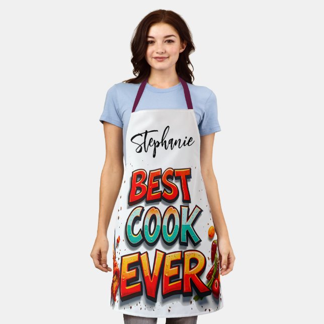Best Cook Ever Mama Schürze (Getragen)