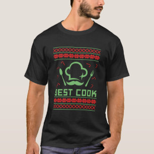 Best Cook Uggge Christmas Sweater Cooking Koch Ges T-Shirt