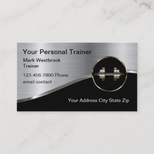 Best Cool Personal Fitness Trainer Visitenkarte