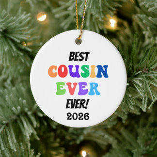 Best Cousin Crew Ever Keramik Ornament