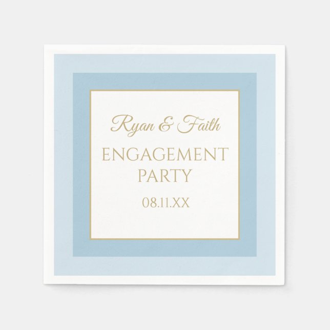 Best Custom Engagement Party Servietten (Vorderseite)